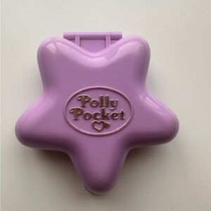 Polly Pocket - Polly’s Fairy Fantasy - 1992 Vintage Star Compact - Purple